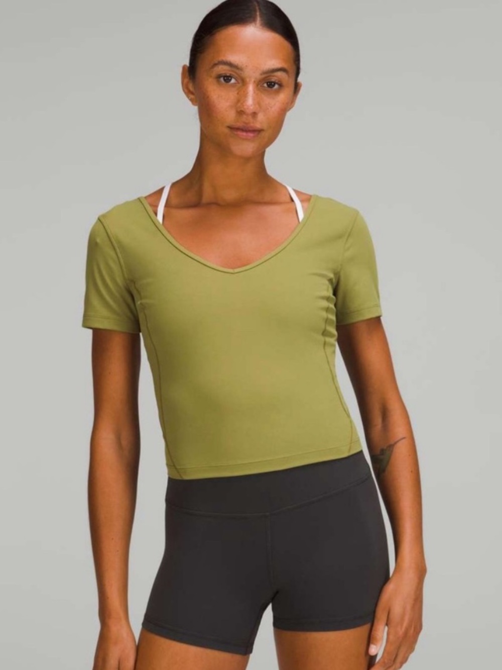 Lululemon Align Short Sleeve T-Shirt In Limited Edition Bronze Green Women’s 4